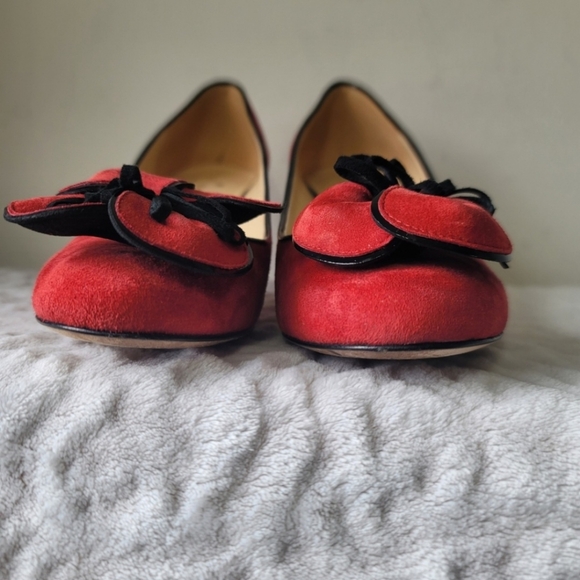 Kate Spade New York Montana heels Women's Sz 6 Suede Leather Made In ltaly - Picture 6 of 16